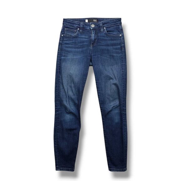 Kut from the Kloth Connie Ankle Skinny Jeans Womens 0 Mid Rise Snagged - Picture 1 of 11